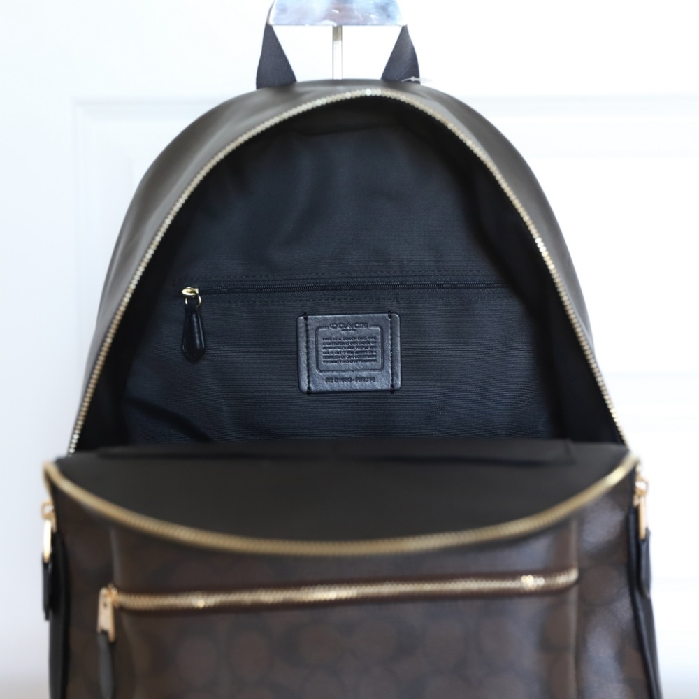 NWT Coach F58314 Signature Charlie Backpack - Picture 7 of 8